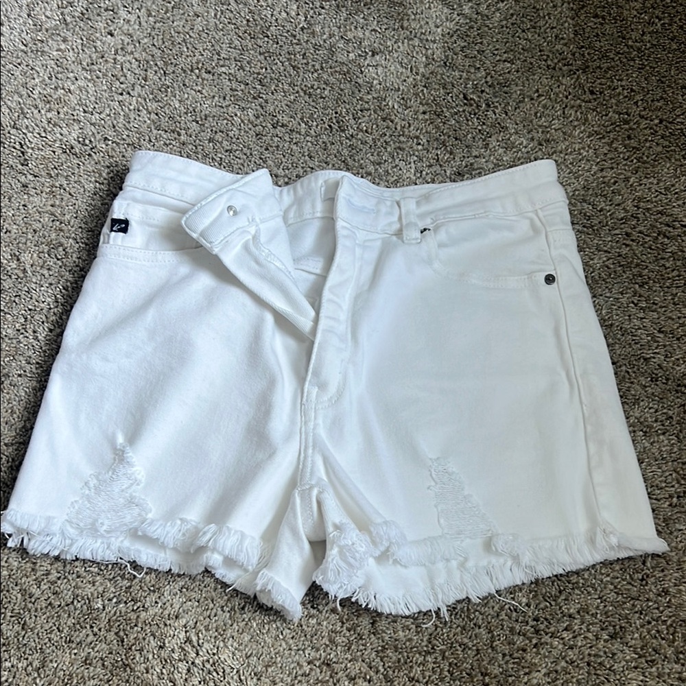Women's White Denim Shorts